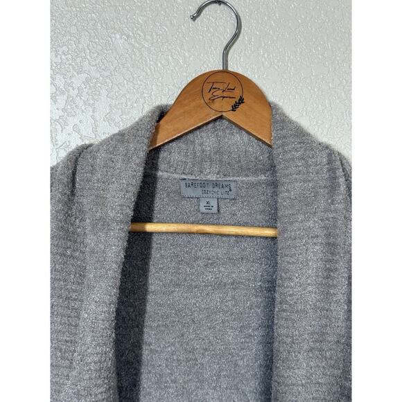 Barefoot Dreams CozyChic Lite Circle Cardigan Size XL Taupe Sweater 423 - Picture 2 of 6